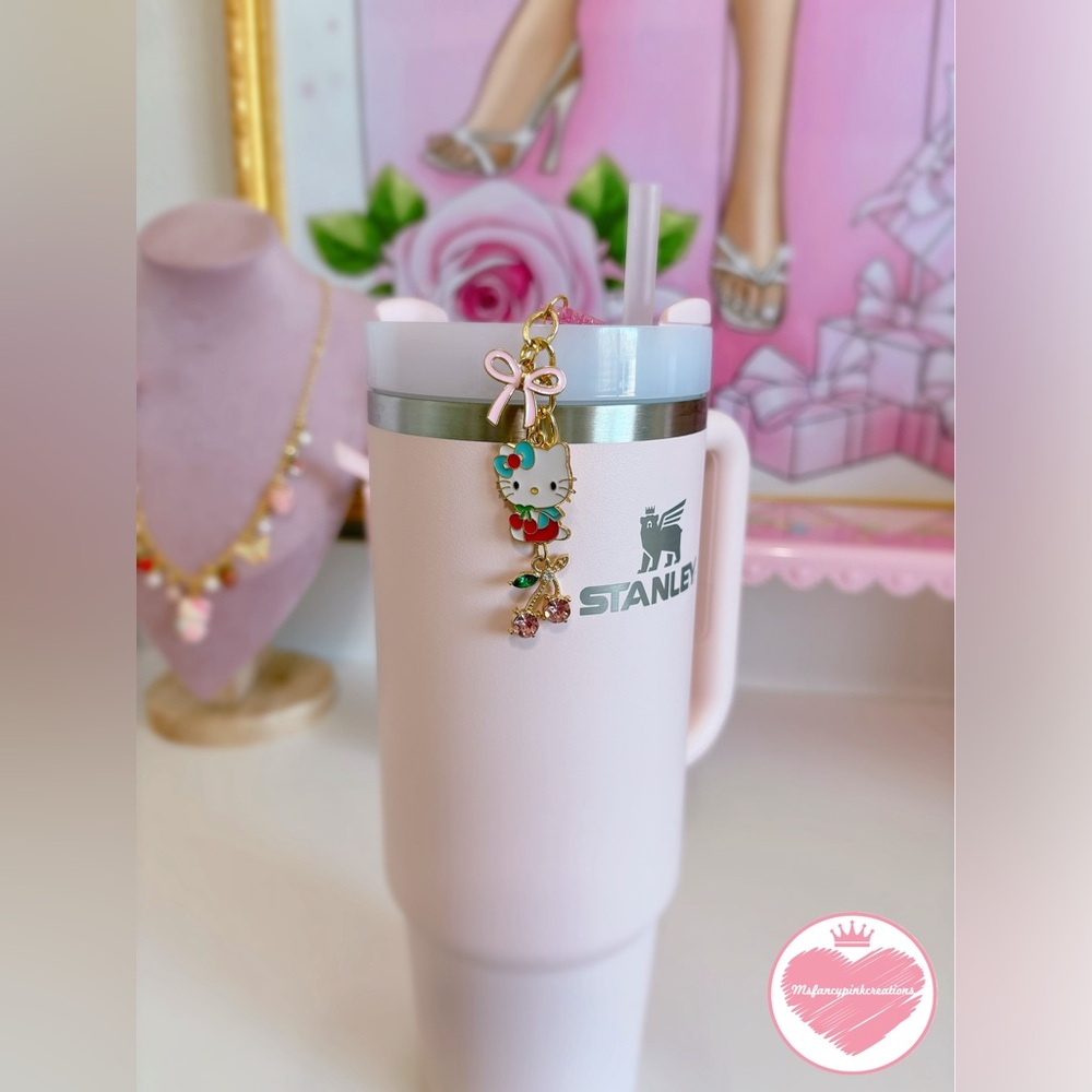 Hello Kitty Cherry Cup Charm